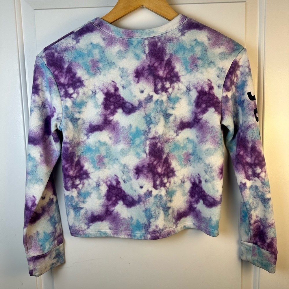 Justice Purple and Blue Tie-Dye Sweatshirt - Picture 7 of 9